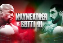 Gala boksu z walką Floyd Mayweather vs John Gotti III – karta walk