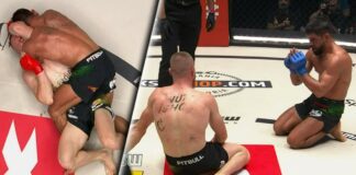 Imponujący debiut Bruno Azevedo w KSW! Brazylijczyk udusił Polishchuka trójkątem rękami (WIDEO) ksw 97 azevedo polishchuk