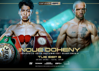 Gala boksu z walką Naoya Inoue vs TJ Doheny o pasy IBF, WBC i WBO – karta walk