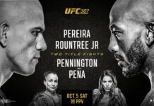UFC 307: Pereira vs Rountree – wyniki gali