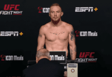 Dwóch zawodników ze sporym przekroczeniem wagi przed UFC Fight Night 242 (WIDEO)