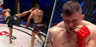 Zwycięstwo Daniela Skibińskiego w debiucie w KSW! Polak pokonał Damianiego po bliskiej walce ksw 98 skibinski damiani