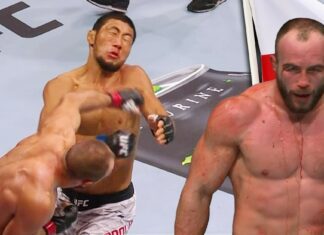 Najlepsze rundy w historii UFC. Krwawa batalia Rębeckiego wyróżniona ufc 308 rebecki orolbai