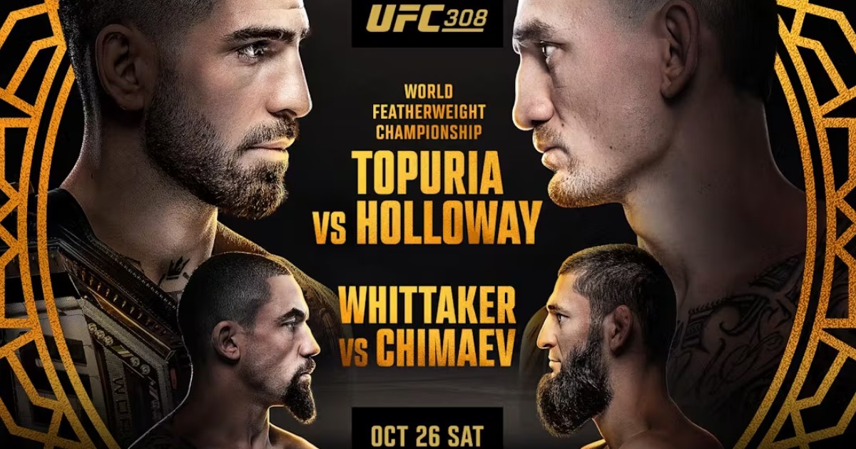 ufc 308 topuria vs holloway wyniki gali