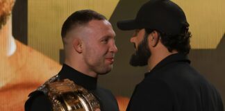Adrian Bartosiński i Mamed Khalidov twarzą w twarz przed walką na KSW 100 (WIDEO)