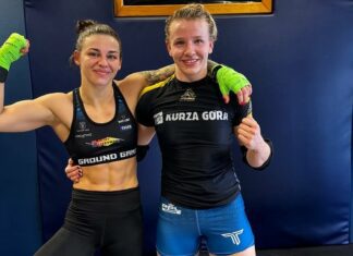 Laura Grzyb na sparingach z Pauliną Wiśniewską
