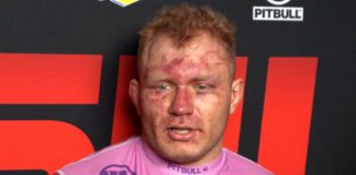 Porozbijana twarz i wielka radość. Marek Samociuk zwyciężył z Filipem Stawowym na KSW 104