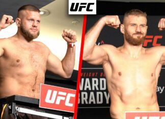 Jan Błachowicz i Marcin Tybura na ważeniu przed UFC w Londynie