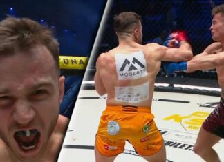 Tymoteusz Łopaczyk znokautował Oskara Szczepaniaka w pierwszej rundzie pojedynku! (WIDEO) ksw 104 lopaczyk szczepaniak