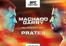 UFC on ESPN 66: Machado Garry vs Prates – karta walk, informacje o transmisji gali