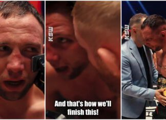 Niesamowita praca w narożniku Bartosińskiego na KSW 105. „Nie jesteś tutaj, żeby…” (WIDEO)