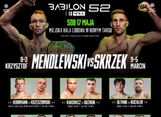 Babilon MMA 52: Mendlewski vs Skrzek – wyniki gali