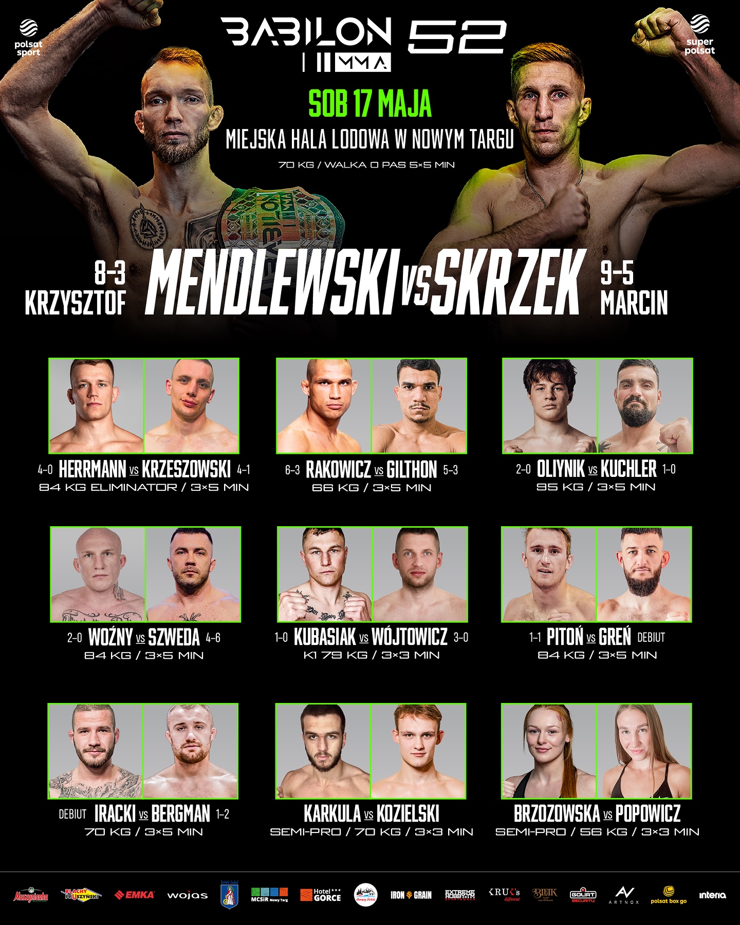 Babilon MMA 52: Mendlewski vs Skrzek – wyniki gali