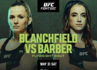 UFC on ESPN 68: Blanchfield vs Barber – karta walk, informacje o transmisji gali z udziałem Mateusza Gamrota