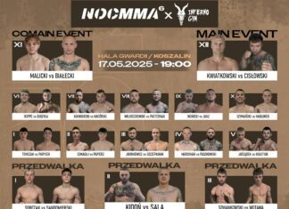 NOC MMA 6: Kwiatkowski vs Cisłowski – karta walk, informacje o gali
