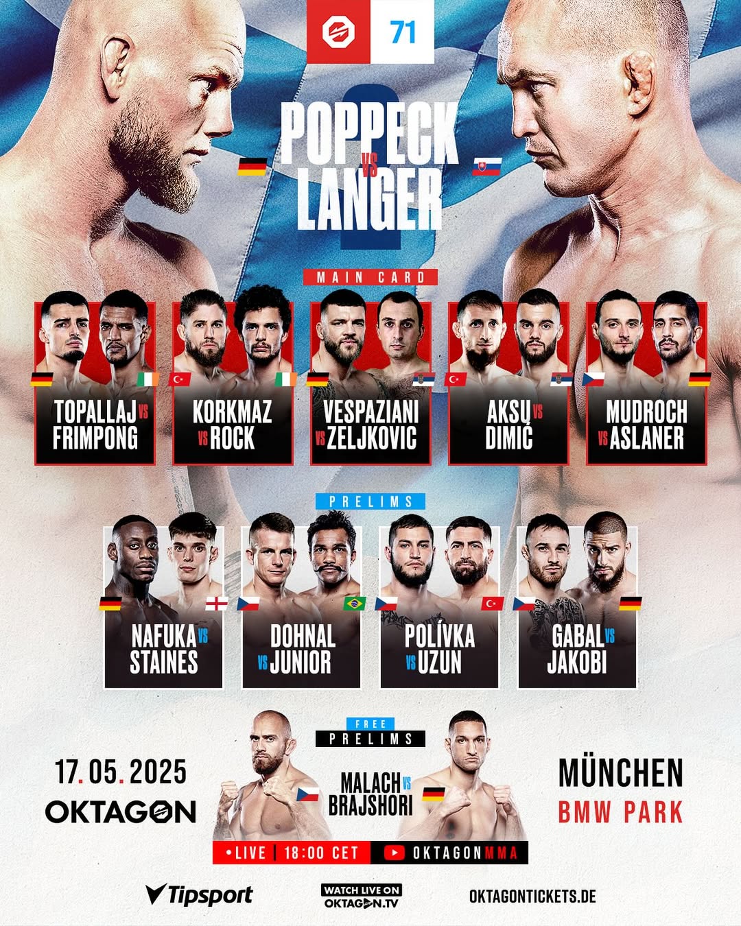 OKTAGON 71: Poppeck vs Langer – wyniki gali