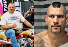 Chuck Lidell wskazuje swojego ulubionego, obecnego zawodnika w UFC