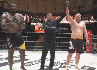 Marek Samociuk pokonał Daniela Jamesa i awansował do półfinału turnieju wagi ciężkiej RIZIN! rizin marek samociuk daniel james