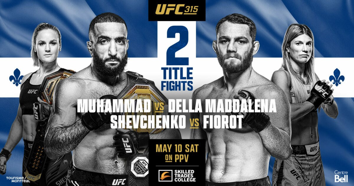UFC 315: Muhammad vs Della Maddalena – wyniki gali na żywo od 00:30