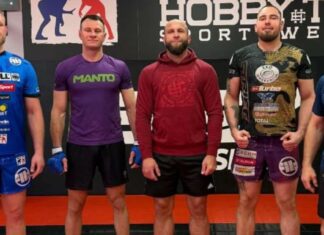 Arkadiusz Wrzosek na treningach w klubie Ankos MMA