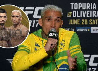 Charles Oliveira zapowiada, że złamie Ilię Topurię: „Kolejny koleś, który dużo gada, a potem…” Charles Oliveira