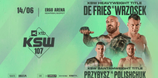 XTB KSW 107: De Fries vs Wrzosek – karta walk, informacje o transmisji gali
