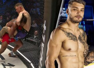 Damian Piwowarczyk udusił Cedrica Lushimę w pierwszej rundzie starcia na gali XTB KSW 107! ksw 107 piwowarczyk lushima