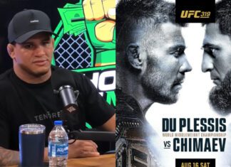 „To potwór. Zyskuje siły z każdą rundą” – Gilbert Burns analizuje starcie Du Plessis vs Chimaev Gilbert Burns