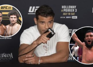 Paulo Costa: „Ten tchórz Chimaev wysyłał brzydkie wiadomości do mojej dziewczyny” Paulo Costa
