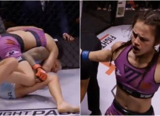 Niepokonana córka legendarnego Franka Mira z kolejną wygraną w klatce MMA (WIDEO)