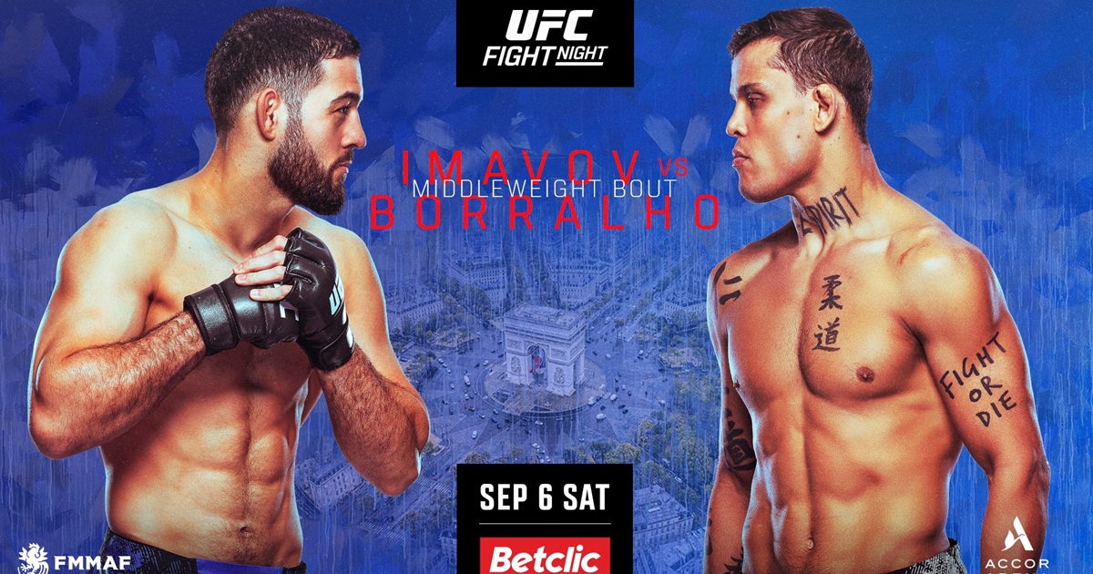 UFC on ESPN+ 116: Imavov vs Borralho - transmisja gali z udziałem