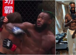 Aljamain Sterling pokazuje kontuzję łokcia, której doznał podczas walki z Brianem Ortegą (WIDEO)