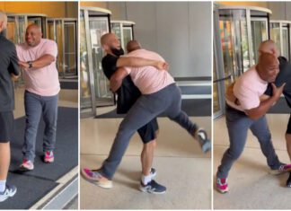 Latający Daniel Cormier. Spotkanie byłego mistrza UFC z Khamzatem Chimaevem (WIDEO)