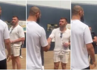 Spotkanie Khamzata Chimaeva i Dricusa Du Plessisa na kilka dni przed walką na UFC 319 (WIDEO)