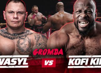 (WIDEO) CAŁA WALKA – Polski WOJOWNIK vs afrykańska BESTIA. GROMDA 21: KOFI KING vs WASYL