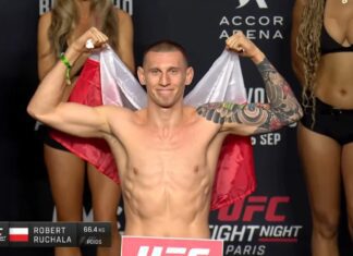 Polacy twarzą w twarz z rywalami przed galą UFC w Paryżu (WIDEO)