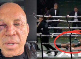 Wanderlei Silva ze złamanym nosem po bójce i dyskwalifikacji w walce bokserskiej