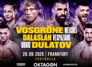 OKTAGON 76: Vosgröne vs Moraes – rozpiska, informacje o transmisji gali z walką Pawła Biernata