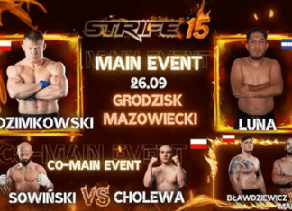 Strife 15: Odzimkowski vs Luna – karta walk, informacje o transmisji gali