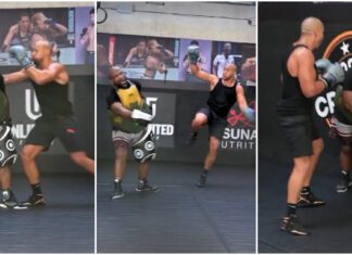 Dynamiczny „Bon Gamin”. Migawka z treningu Ciryla Gane przed mistrzowskim starciem (WIDEO)