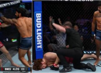 Świetny, efektowny nokaut na gali DWCS 81. „Gunslinger” dołącza do UFC (WIDEO)