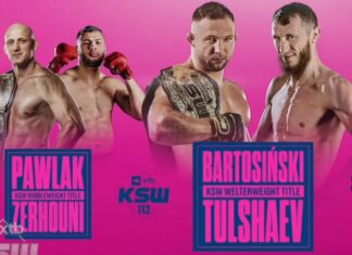 Adrian BARTOSIŃSKI vs Muslim TULSHAEV! Paweł PAWLAK vs Laid ZERHOUNI! Główne walki ogłoszone!