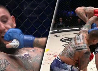 Kacper Paczóski kapitalnie debiutuje w KSW! Niepokonany ciężki brutalnie rozbił Denisa Górniaka