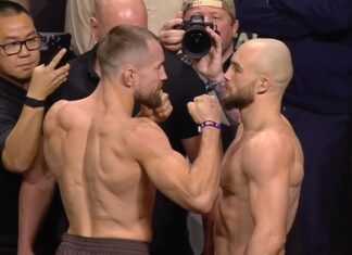 Mateusz Rębecki twarzą w twarz z Ľudovitem Kleinem przed galą UFC 321