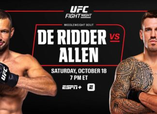 UFC Fight Night: de Ridder vs Allen – wyniki gali