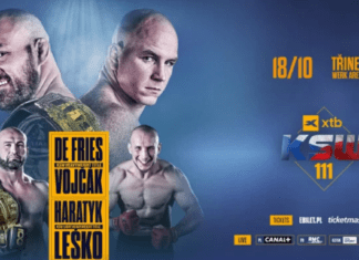 XTB KSW 111: De Fries vs Vojčák – karta walk, informacje o transmisji gali