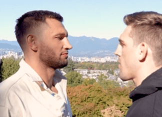 Pierwsze spotkanie twarzą w twarz bohaterów walki wieczoru UFC on ESPN+ 120 (WIDEO)