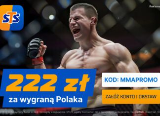222 PLN za wytypowanie zwycięzcy dowolnego pojedynku gali UFC 320