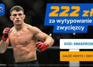 222 PLN za wytypowanie zwycięzcy dowolnej walki podczas UFC Fight Night: Bonfim vs Brown!