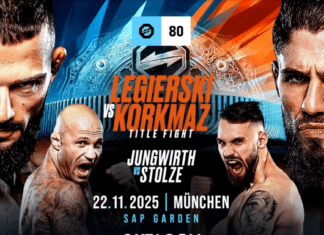 OKTAGON 80: Legierski vs Korkmaz – rozpiska, transmisja gali z walką mistrzowską Polaka